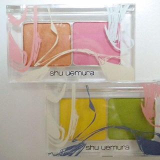 シュウウエムラ(shu uemura)の★まんなん様専用★4色セット シュウウエムラ イエローグリーンオレンジピンク(アイシャドウ)