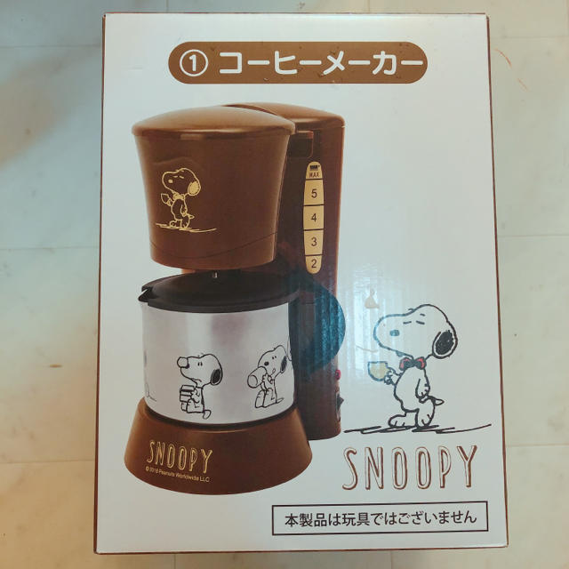 SNOOPY(スヌーピー)の新品 スヌーピー  コーヒーメーカー スマホ/家電/カメラの調理家電(コーヒーメーカー)の商品写真