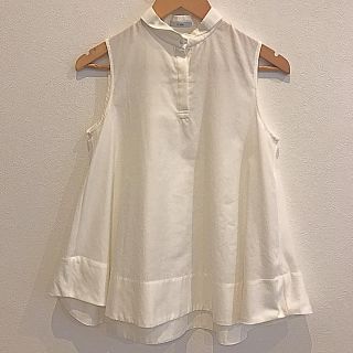 イエナ(IENA)の【本日限定値下げ】【美品】IENA ノースリーブフレアブラウス(シャツ/ブラウス(半袖/袖なし))