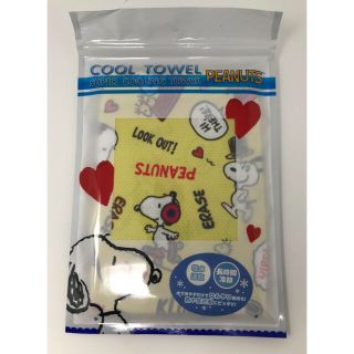 スヌーピー(SNOOPY)の送料無料 冷感タオル キャラクター柄 スヌーピー イエロー 1枚(タオル/バス用品)