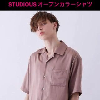 ステュディオス(STUDIOUS)のSTUDIOUS オープンカラーシャツ ピンク(シャツ)