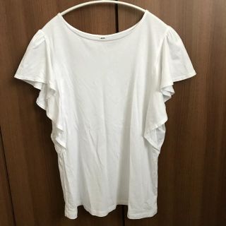 ユニクロ(UNIQLO)のフリルスリーブ Ｔシャツ ユニクロ(カットソー(半袖/袖なし))