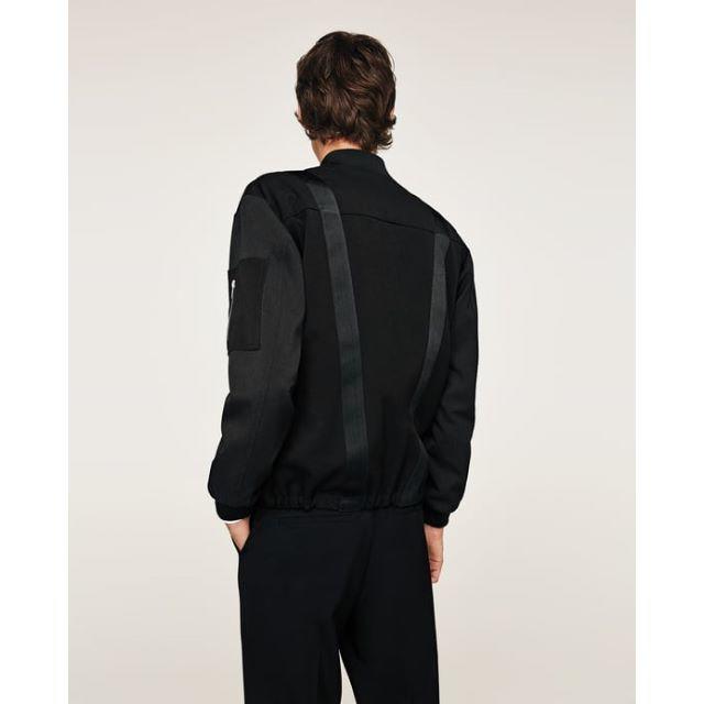 BALMAIN - 新品ZARAmanNEOPUNK変形ZIPミリタリーボンバーライト BALMAIN - 新品ZARAmanNEOPUNK変形ZIPミリタリーボンバーライト