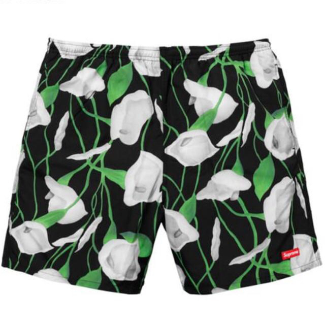 Sサイズ Supreme Nylon Water Short　黒ユリ