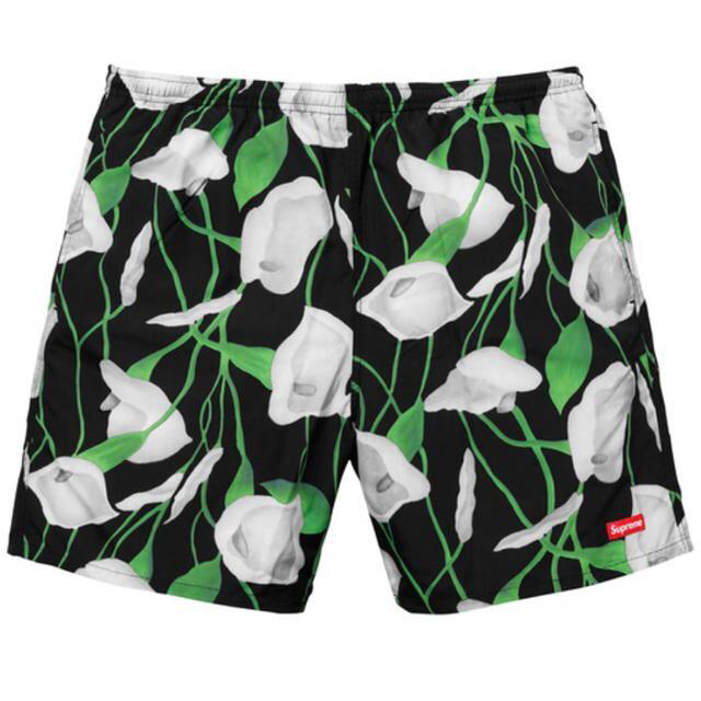 Supreme(シュプリーム)のXLサイズ Supreme Nylon Water Short　黒ユリ メンズの水着/浴衣(水着)の商品写真