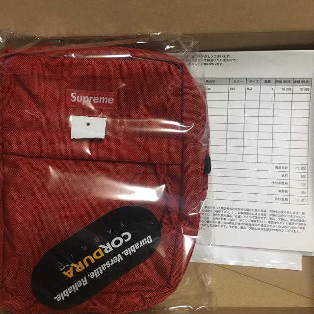 supreme shoulder bag 赤 red