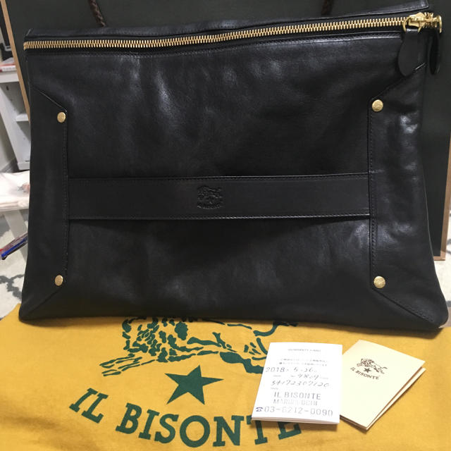 IL BISONTE - ☆未使用・新品☆イルビゾンテ レザークラッチバッグの+
