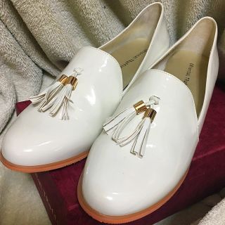 オリエンタルトラフィック(ORiental TRaffic)の新品☆ORiental TRafficタッセルシューズ/white/ホワイト/白(ローファー/革靴)