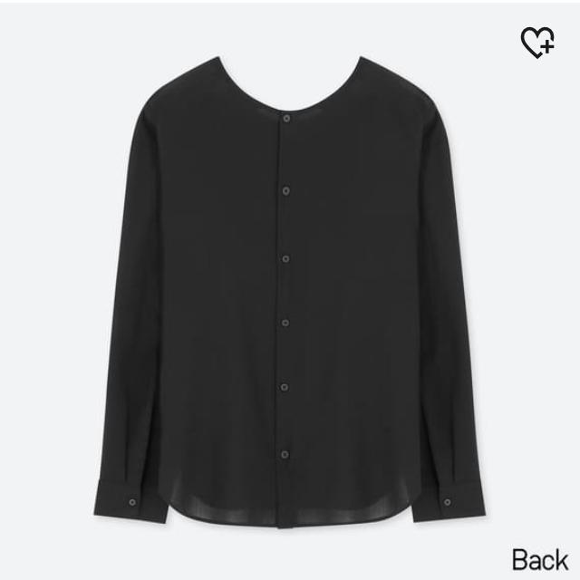 UNIQLO(ユニクロ)のUNIQLO レーヨンエアリーブラウス レディースのトップス(シャツ/ブラウス(長袖/七分))の商品写真