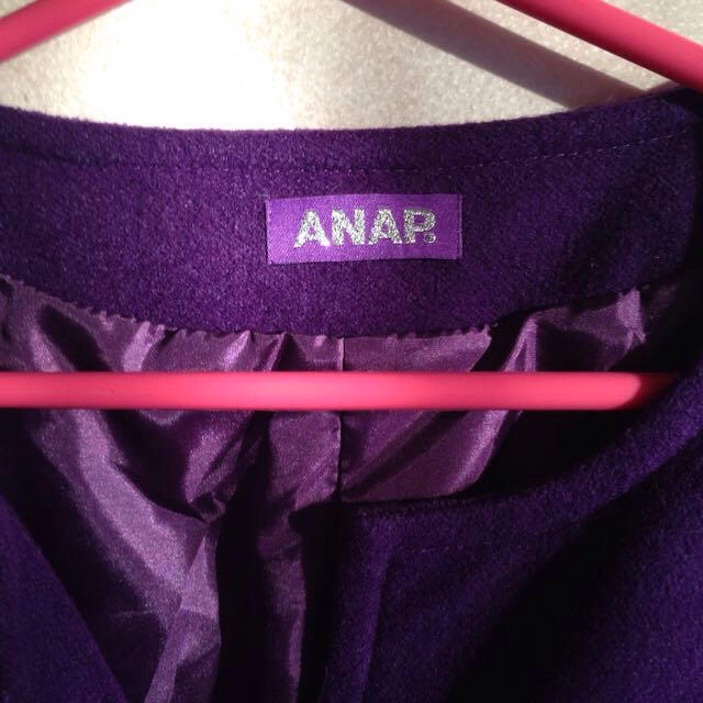 ANAP(アナップ)のANAP purpleコート レディースのジャケット/アウター(ロングコート)の商品写真