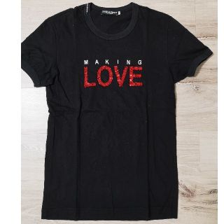 ドルチェアンドガッバーナ(DOLCE&GABBANA)の☆処分SALE☆ドルチェ&ガッバーナ　LOVE ビーズ Tシャツ(Tシャツ/カットソー(半袖/袖なし))