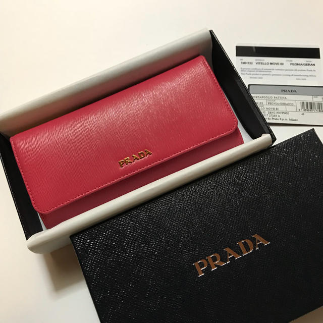 2022年ファッション福袋 PRADA - 長財布☆ピンク系 プラダ 【新品未