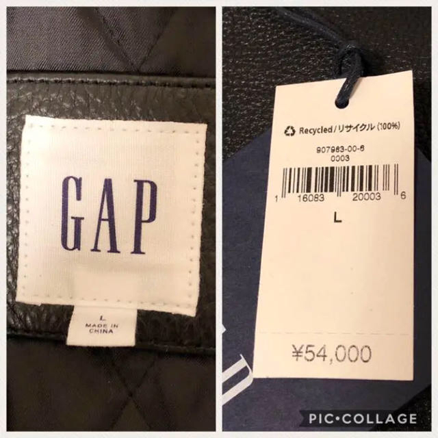 GAP - 新品タグ付 ⭐️ GAP 革ジャン ライダースジャケット 牛革 GAP - 新品タグ付 ⭐️ GAP 革ジャン ライダースジャケット 牛革