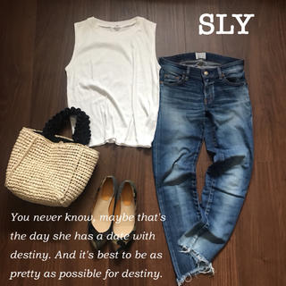 スライ(SLY)のSLYリブノースリーブTシャツ♡(Tシャツ(半袖/袖なし))