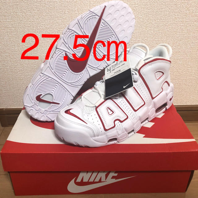 NIKE(ナイキ)のNIKE AIR MORE UPTEMPO WHITE VARSITY RED メンズの靴/シューズ(スニーカー)の商品写真