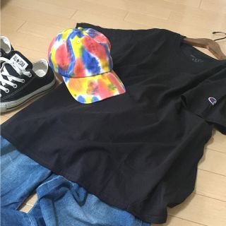 チャンピオン(Champion)の《新品》チャンピオン  ビッグシルエット 半袖Tシャツ ロング丈 L(Tシャツ(半袖/袖なし))