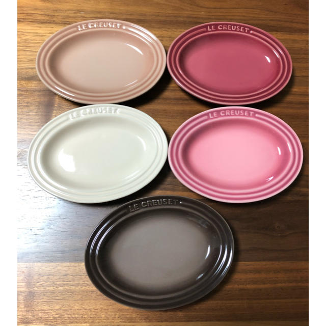 LE CREUSET - ル・クルーゼ ミニオーバルプレート 5枚セットの LE CREUSET - ル・クルーゼ ミニオーバルプレート 5枚セットの