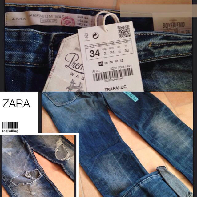 ZARA(ザラ)のZARA バギーパンツ レディースのパンツ(デニム/ジーンズ)の商品写真