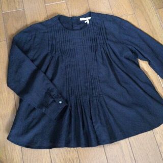 エスティークローゼット(s.t.closet)のピンタックブラウス ブラック(シャツ/ブラウス(長袖/七分))