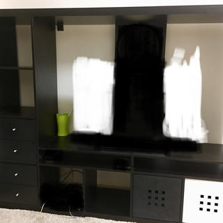 イケア(IKEA)のＩＫＥＡ/イケア　LAPPLAND　テレビ収納ユニット　ブラックブラウン(棚/ラック/タンス)