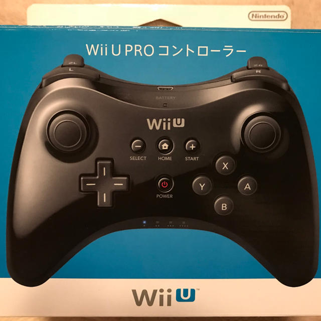Wii U(ウィーユー)のwii U  PROコントローラー  任天堂純正品(新品) エンタメ/ホビーのゲームソフト/ゲーム機本体(家庭用ゲーム機本体)の商品写真