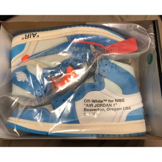 オフホワイト(OFF-WHITE)のOFF-WHITE×NIKE AJ1 25.5cm オフホワイト(スニーカー)