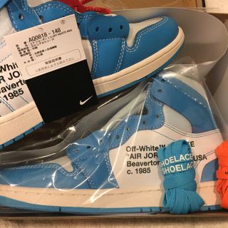 ナイキ(NIKE)の25cm NIKE AIR JORDAN 1 OFF-WHITE UNC(スニーカー)