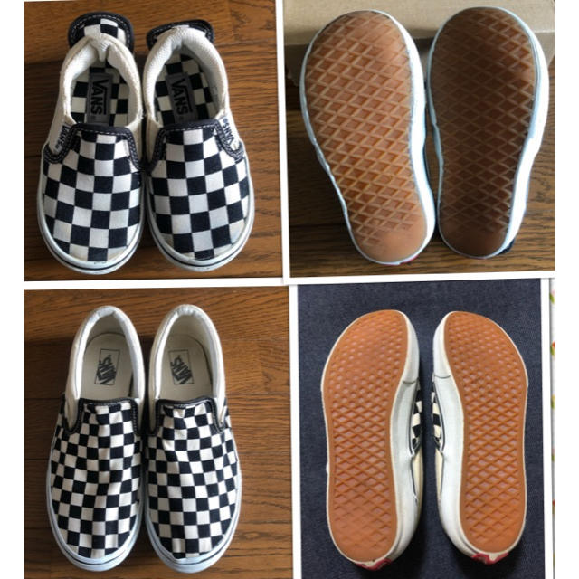 VANS(ヴァンズ)のVANS®︎ kids&men's スリッポン2足組 キッズ/ベビー/マタニティのキッズ靴/シューズ(15cm~)(スリッポン)の商品写真