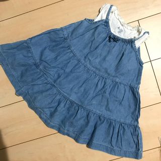 ベビーギャップ(babyGAP)のベビーギャップ  デニムワンピース タンクトップ(ワンピース)