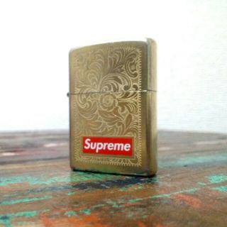 Supreme - Supreme 14aw Engraved Brass Zippoの通販 by フィカス