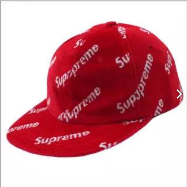 Supreme(シュプリーム)のベロア キャップ supreme レッド メンズの帽子(キャップ)の商品写真