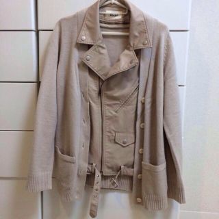 First Collection》snidel ライダースコンビカーディガン クリーニング