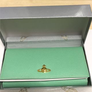 ヴィヴィアンウエストウッド(Vivienne Westwood)の★新品 本物 ヴィヴィアンウエストウッド 財布 アクアマリン グリーン系(財布)