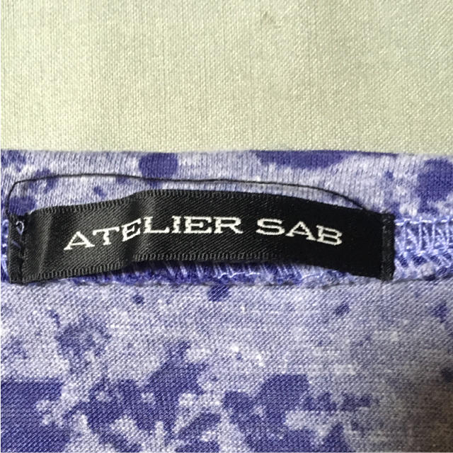 ATELIER SAB(アトリエサブ)のATELIER SAB ブルー Ｔシャツ レディースのトップス(Tシャツ(半袖/袖なし))の商品写真