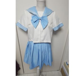 ボディライン(BODYLINE)のコスプレ 大きいサイズセーラー服水色(2L)(コスプレ)