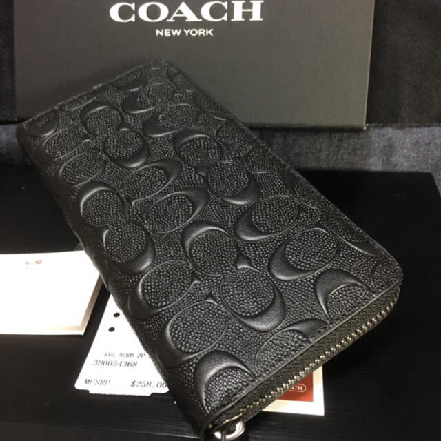 COACH(コーチ)のプレゼントにも❤️新品コーチ長財布F74918エンボスドシグネチャー メンズのファッション小物(長財布)の商品写真