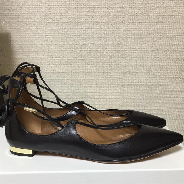 DEUXIEME CLASSE(ドゥーズィエムクラス)のAquazzura♡レースアップシューズ♡ レディースの靴/シューズ(バレエシューズ)の商品写真