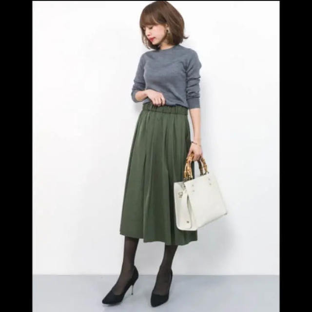 Andemiu(アンデミュウ)の♡美品♡ ZARA KBF Ungrid カーキスカート ミモレ レディースのスカート(その他)の商品写真