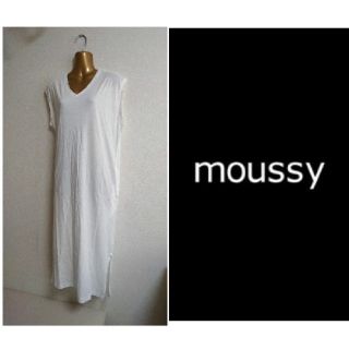 マウジー(moussy)のマウジー シャツワンピース moussy マキシワンピース(ロングワンピース/マキシワンピース)