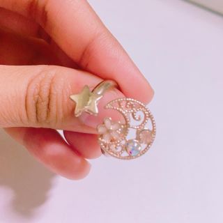 アクシーズファム(axes femme)の星と月のリング❁¨̮(リング(指輪))