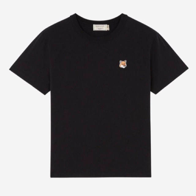 MAISON KITSUNE'(メゾンキツネ)のメゾンキツネ  ワッペン 半袖Tシャツ Sサイズ ブラック 新品未使用 レディースのトップス(Tシャツ(半袖/袖なし))の商品写真