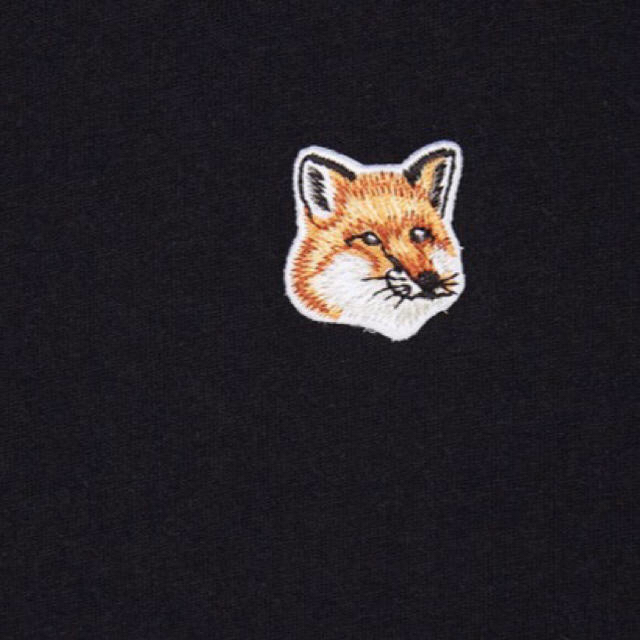 メゾンキツネ ワッペン 半袖Tシャツ Sサイズ ブラック 新品未