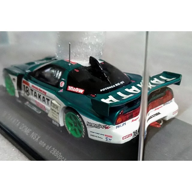 ホンダ(ホンダ)のレア 新品未使用 エブロ 1/43 タカタ 童夢 HONDA NSX #18 エンタメ/ホビーのおもちゃ/ぬいぐるみ(ミニカー)の商品写真