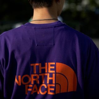 ザノースフェイス(THE NORTH FACE)のXL BEAMS THE NORTH FACE Tシャツ 紫(Tシャツ/カットソー(半袖/袖なし))