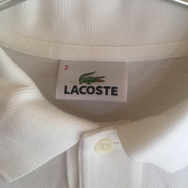 LACOSTE(ラコステ)のラコステ 白 ポロシャツ メンズのトップス(ポロシャツ)の商品写真