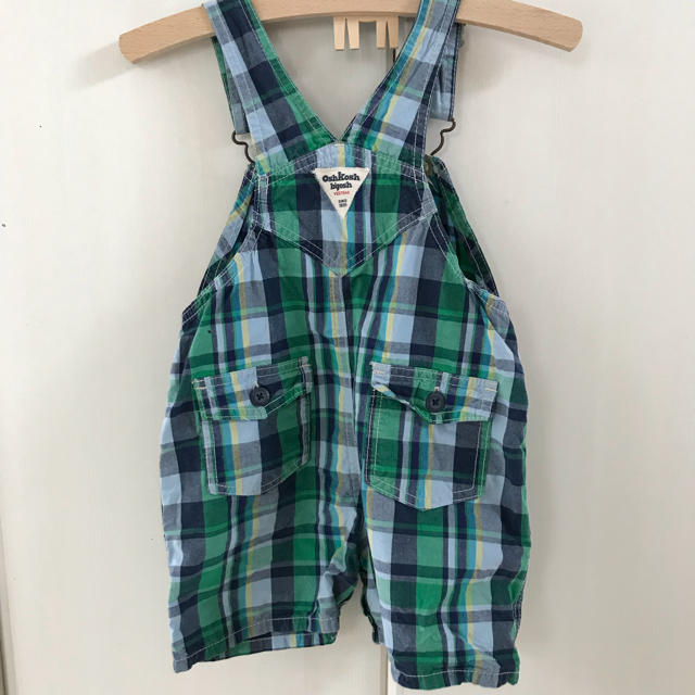 OshKosh(オシュコシュ)の【美品】Oshkosh オーバーオール ハーフパンツ 95 キッズ/ベビー/マタニティのキッズ服男の子用(90cm~)(その他)の商品写真