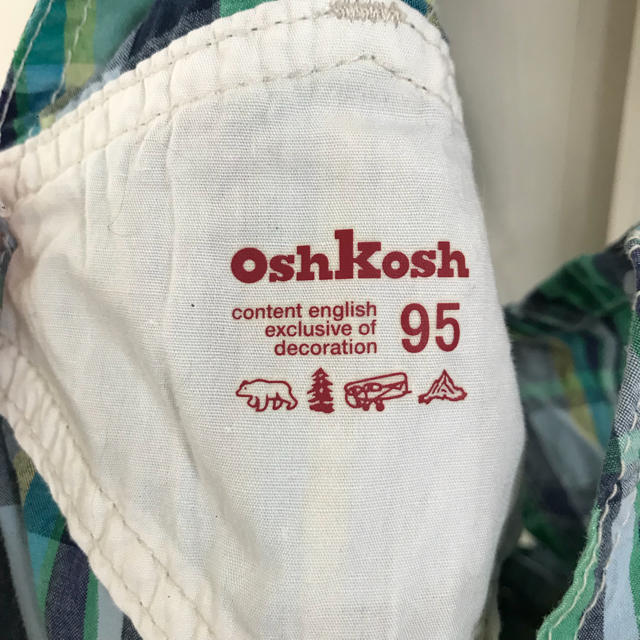 OshKosh(オシュコシュ)の【美品】Oshkosh オーバーオール ハーフパンツ 95 キッズ/ベビー/マタニティのキッズ服男の子用(90cm~)(その他)の商品写真