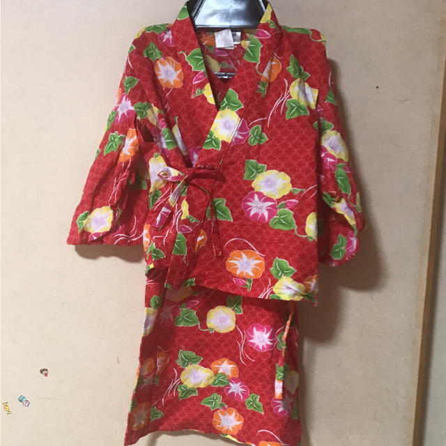 キッズ浴衣 キッズ/ベビー/マタニティのキッズ服女の子用(90cm~)(甚平/浴衣)の商品写真