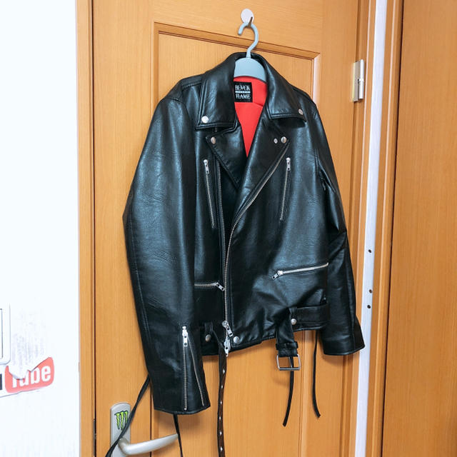 BLACK FLAME 革ジャン メンズのジャケット/アウター(ライダースジャケット)の商品写真