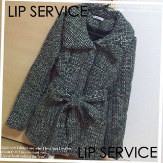 リップサービス(LIP SERVICE)のLIP SERVICE♡ツイードダウン(ダウンジャケット)